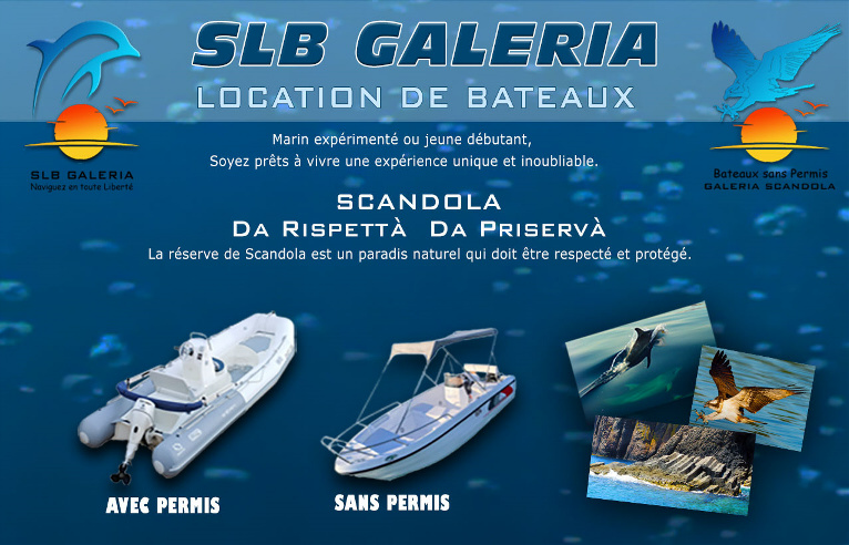 location bateau galeria
